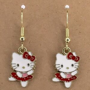 Cute Sanrio Hello Kitty Cartoon Dangle Earrings